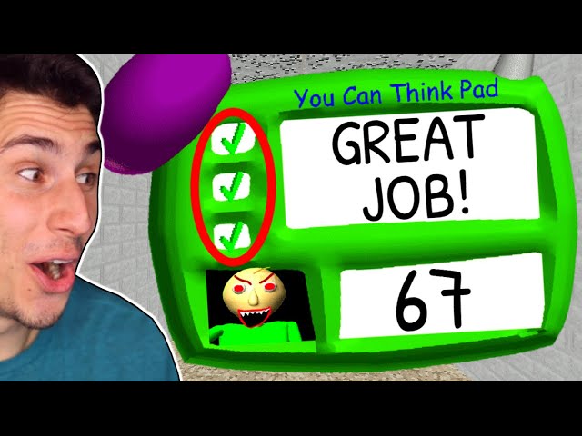 Angry Baldi Math Question I Finally Solved Baldi's Impossible Question and Faced His Terrifying ...