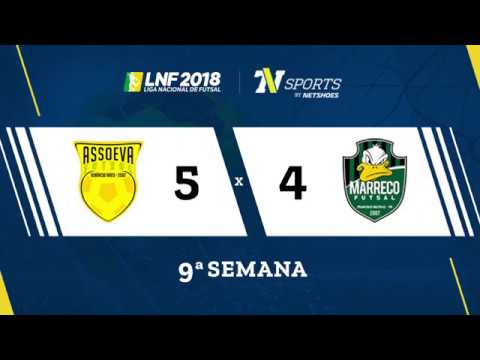 LNF2018 - Assoeva 5 x 4 Marreco - Gols - 9ª Rodada
