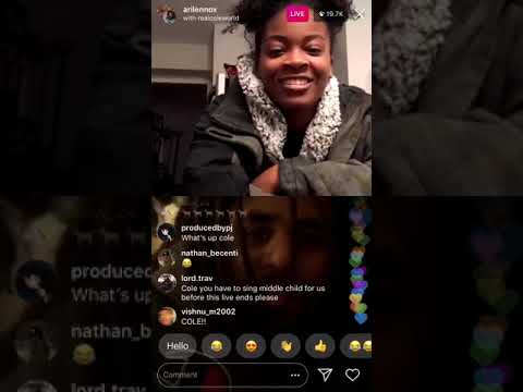 J Cole and Ari Lennox flirting live on IG Live! MUST WATCH!!!!