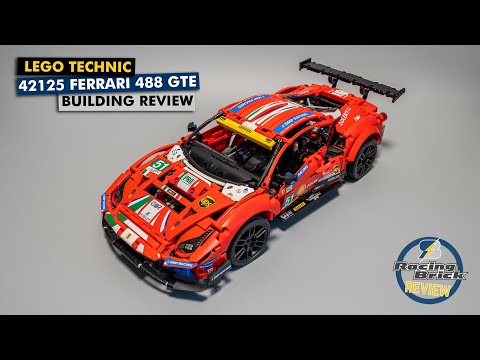 LEGO Technic 42125 Ferrari 488 GTE detailed building review - really a 18+ set?