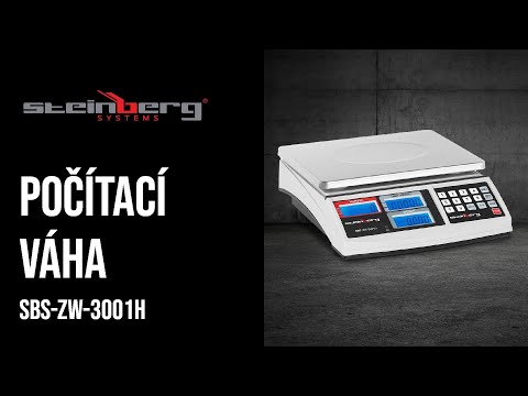 video - Počítací váha - 30 kg / 1 g - 21 x 27 cm - 3 LCD
