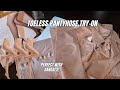 Toeless Pantyhose For Sandals Sheer High Waist 20D Tights Try On