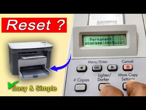How to reset HP Laserjet M1005 MFP Printer