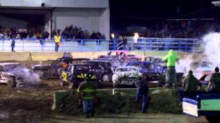 preview picture of video 'Shartlesville, Heat 1 Compact Demo Derby April 26th, 2014'