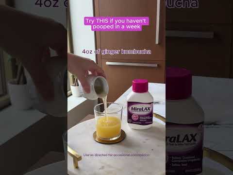 MiraLAX works naturally with the water in your body 🧘‍♀️ Use as directed for occasional constipation