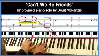 Can&#39;t We Be Friends - solo jazz piano tutorial