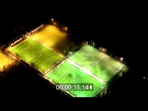 Sportplatzanlagen " Hans-Rosenthal-Sportanlage " im Ortsteil Westend in Berlin, Deutschland