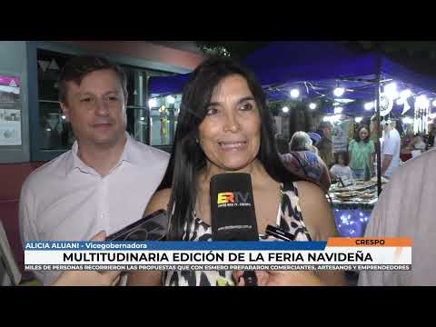 Crespo   Una multitud recorrió la feria navideña durante el fin de semana