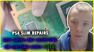 PS4 Slim No Power To Disc Drive Diagnosis & Repair - It