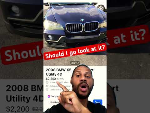 2008 bmw X5 $2200 should I go look at it? #bmw #buyingcars #luxurycar #garageshop