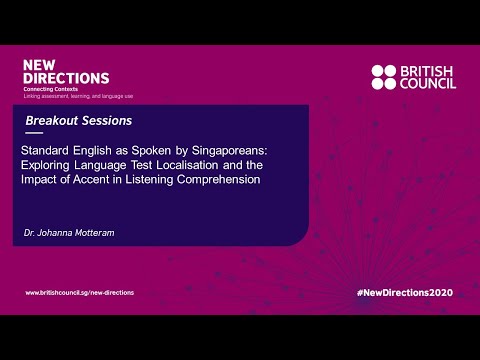 Standard English as Spoken by Singaporeans: Exploring Language Test Localisation and Accent