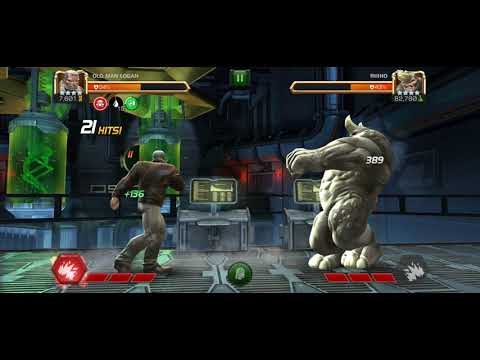Insane Renegeneration 4 Star Old Man Logan Solo ROL Rhino with 100% Health