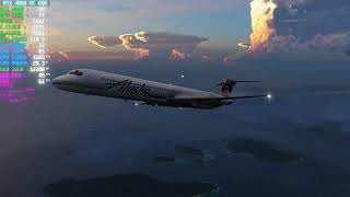 X-Plane 12 MD-82 Seychelles {RTX 4060 EAGLE OC 8GB + i3 12100F | 32GB RAM | High Settings} PC