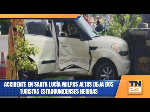 Accidente en Santa Lucía Milpas Altas deja dos turistas estadounidenses heridas
