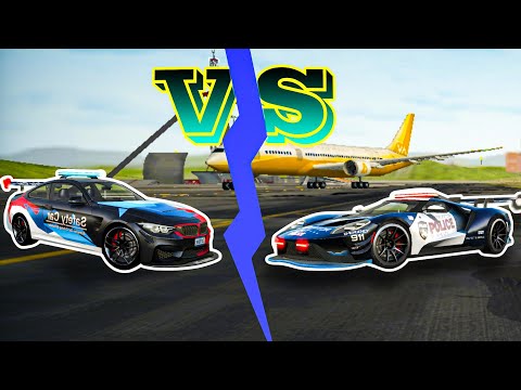 Ford GT police VS Bmw M4 police - Extreme car driving simulator 2023