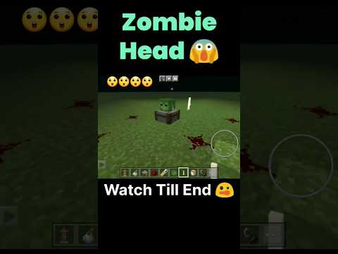 Spooky Zombie Head Kill in Minecraft Pocket Edition