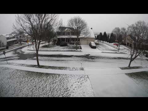 December 16, 2020 Snow Storm in Lehigh Valley, PA Timelapse