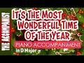 It S The Most Wonderful Time Of The Year Andy Williams Piano Accompaniment Karaoke Lyrics In CC
