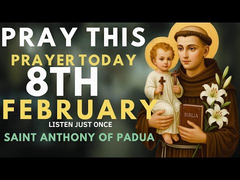 🙏MIRACLE DAY 8 NOVENA PRAYER | SAINT ANTHONY OF PADUA WILL INTERVENE AND INTERCEDE FOR YOU| PRAY NOW
