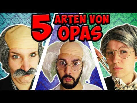 5 ARTEN VON OPAS die jeder kennt: Schwerhöriger, Mecker-Opa, Reicher, Ekliger & Party-Opa + Outtakes