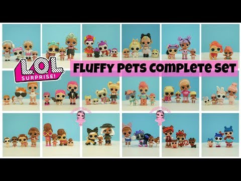 LOL Surprise Fluffy Pets Winter Disco Complete Set with Weight Hacks Kids Toys