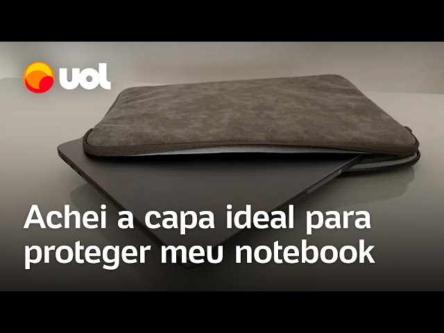 Não risca e não molha: essa capa é perfeita para proteger meu notebook