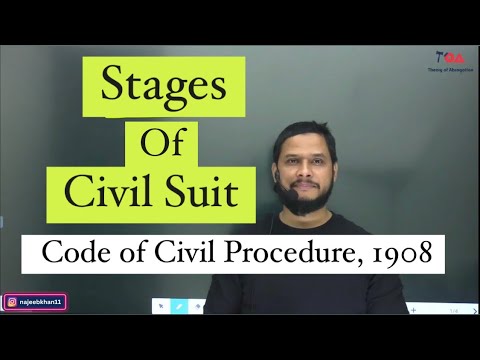 Stages of Civil Suit under CPC || Civil Cases || Code of Civil Procedure Stages ||