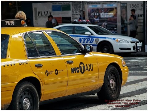 UNDERCOVER POLICE CAR-YELLOW TAXI NEW YORK 2015 HD ©