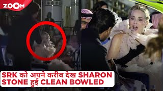 Hollywood actress Sharon Stone gets SHOCKED after seeing Shah Rukh Khan next to her