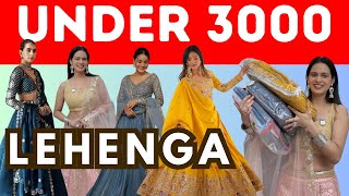 LEHENGAS HAUL UNDER 4000 🥰  | WEDDING HALDI Mehendi  | Budget LEHENGA CHOLI Haul | Flipkart  Myntra