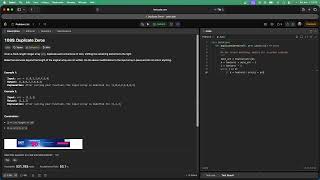 No Sound Leetcode 1089: Duplicate Zeros