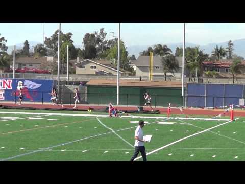 VarB 400m vs Edison 4-9-14 - Los Alamitos Boys