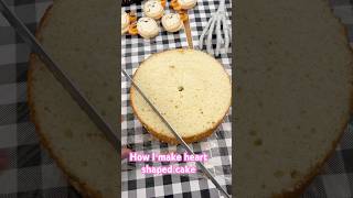 How I make heart shaped cake with cutting method. #heartshapedcake #heartshaped #cakes