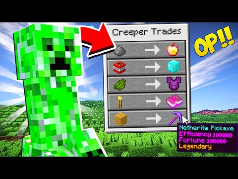 Insane Minecraft Mob Trading for Op Items! 😱