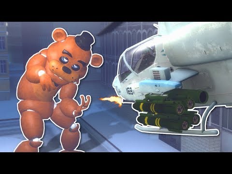 GIANT FREDDY BATTLE IN CITY! - Garry's Mod Gameplay - Gmod FNAF Battle