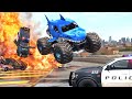 MONSTER TRUCKS FURY ROAD Epic BeamNG Drive Police Chase