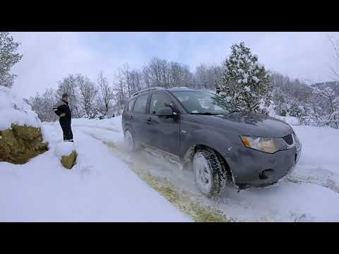 Snow ride Kia Sorento X2, Mitsubishi Outlander
