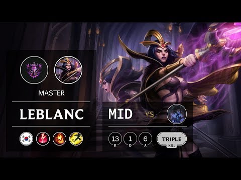 LeBlanc Mid vs Sylas - KR Master Patch 9.13