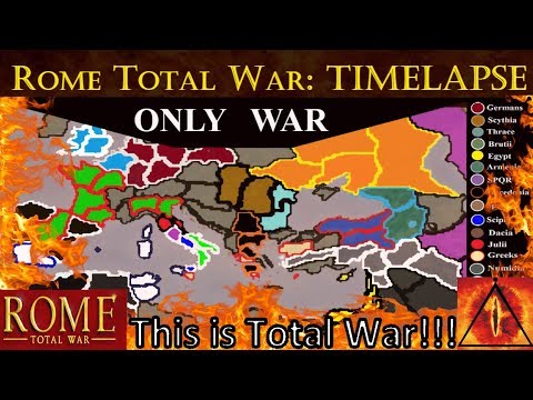 ONLY WAR!!! Rome Total War: This is Total War TIMELAPSE (A.I. Only)