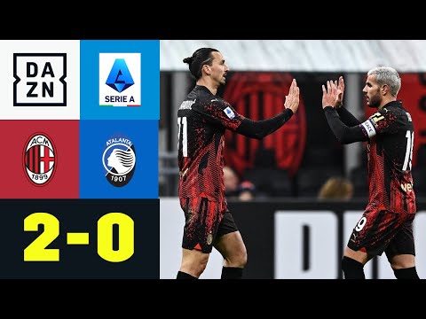 Hernandez-Volley bei Zlatan-Comeback: AC Mailand - Atalanta 2:0 | Serie A | DAZN Highlights