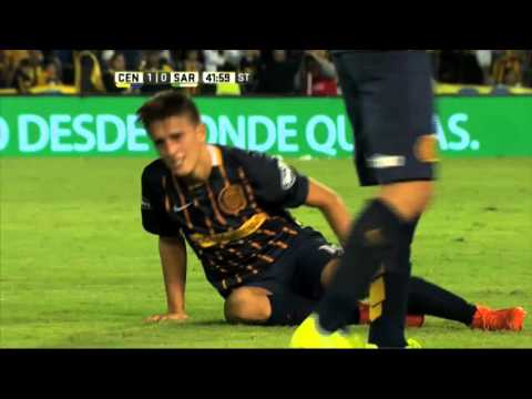 Chaves se fue expulsado. Rosario Central 1 - Sarmiento 0. Fecha 8. Primera División 2016.