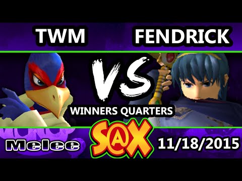 S@X 124 - TubbyWithMilk (Falco) Vs. Fendrick Lamar (Marth) SSBM Winners Quarters - Smash Melee