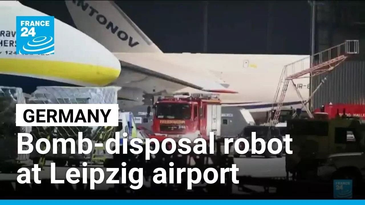 Bomb-disposal robot and drone with explosives discovered at Germany's Leipzig airport • FRANCE 24