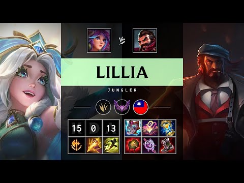 Lillia Jungle vs Graves: Perfect KDA, Legendary - TW Master Patch 25.S1.2