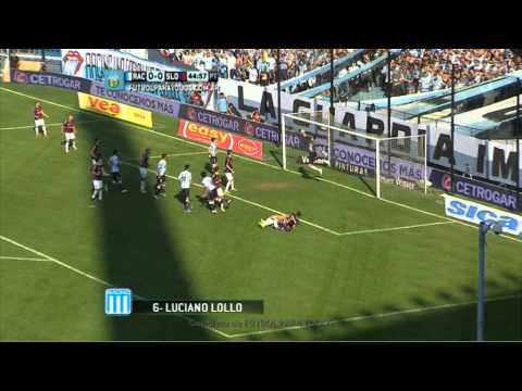 Gol de Lollo. Racing 1 - San Lorenzo 0. Fecha 2. Torneo Primera División 2014. FPT