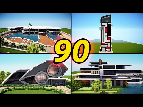90 Amazing Minecraft Modern House Builds / + Download + Tutorials