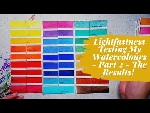 Lightfastness Testing Part 2 - The Results! - Mina Does Art Stuff