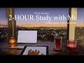 2 HOURS STUDY WITH ME |Beautiful Morning Golden Sunrise |Background noise| No Music|Mindful Studying