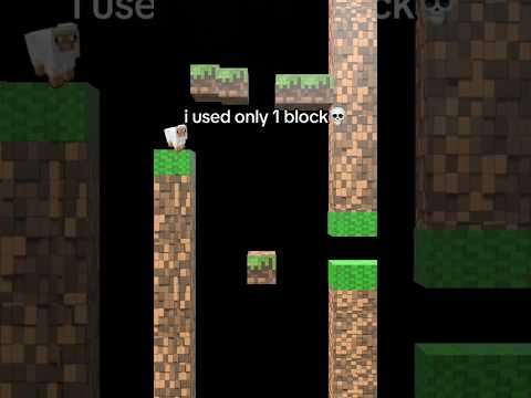 I Used Only 1 Block😳#kirkiimad #tiktok #humor #ily #cg5 #akusayang #minecraft #minecraftshorts