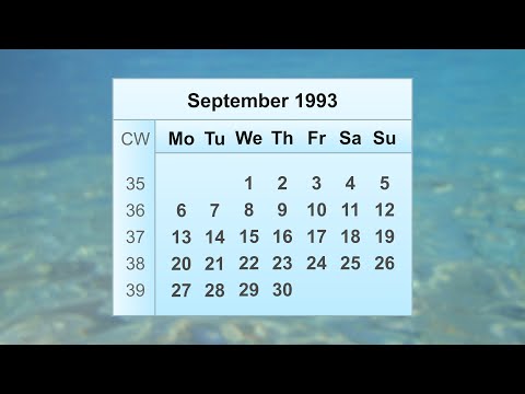 September 1993 Calendar